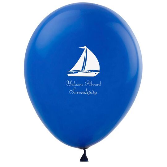 Large Sailboat Latex Balloons